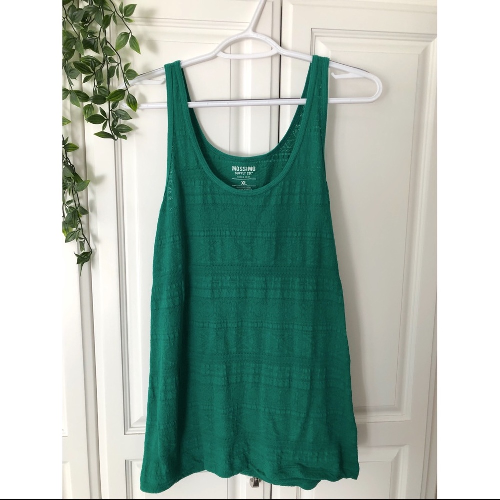 Mossimo emerald green tank (XL)